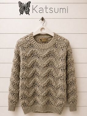 KATSUMI – Vintage Open-Knit Sweater – Size M